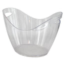 BAR BUTLER WINE BUCKET OVAL CLEAR PS PLASTIC, 7LT (357X260X260MM)