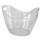 BAR BUTLER WINE BUCKET OVAL CLEAR PS PLASTIC, 7LT (357X260X260MM)