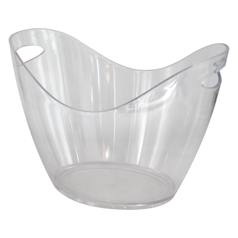 BAR BUTLER WINE BUCKET OVAL CLEAR PS PLASTIC, 7LT (357X260X260MM)