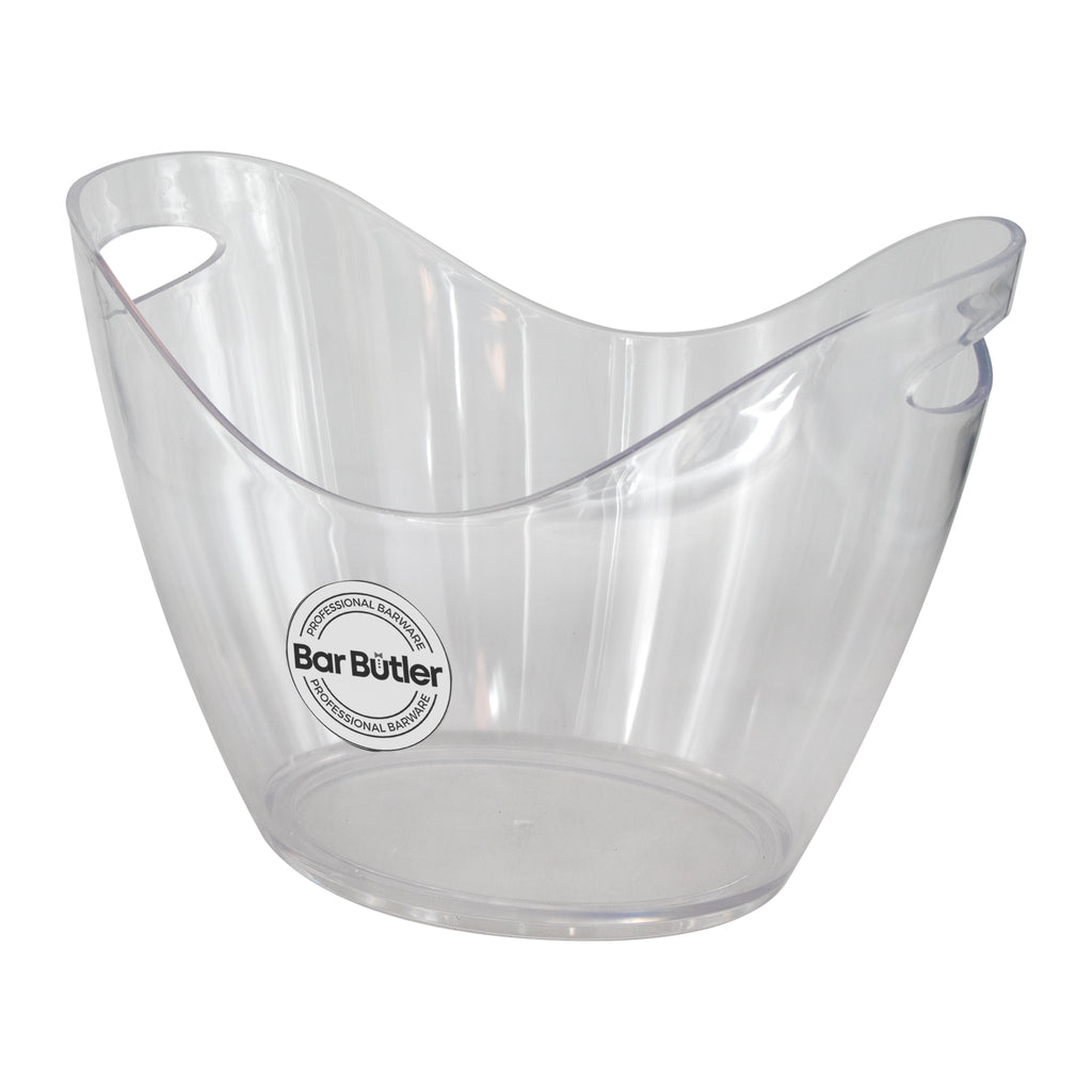 BAR BUTLER WINE BUCKET OVAL CLEAR PS PLASTIC, 7L