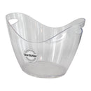BAR BUTLER WINE BUCKET OVAL CLEAR PS PLASTIC, 7L