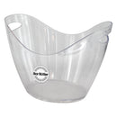 BAR BUTLER WINE BUCKET OVAL CLEAR PS PLASTIC, 7LT (357X260X260MM)