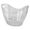 BAR BUTLER WINE BUCKET OVAL CLEAR PS PLASTIC, 7LT (357X260X260MM)