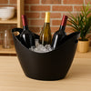 BAR BUTLER WINE BUCKET OVAL BLACK PS PLASTIC, 7L