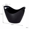 BAR BUTLER WINE BUCKET OVAL BLACK PS PLASTIC, 7L