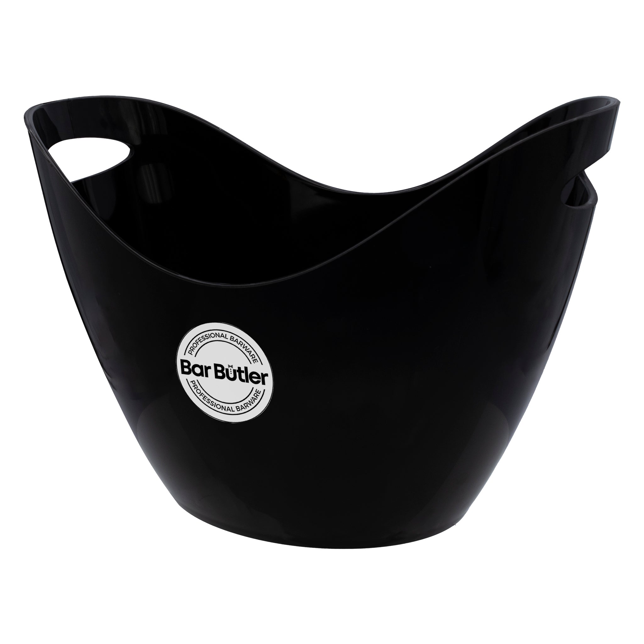 BAR BUTLER WINE BUCKET OVAL BLACK PS PLASTIC, 7L