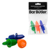 BAR BUTLER ECONO PLASTIC POURER 3 PACK, (30MM DIAX70MM)