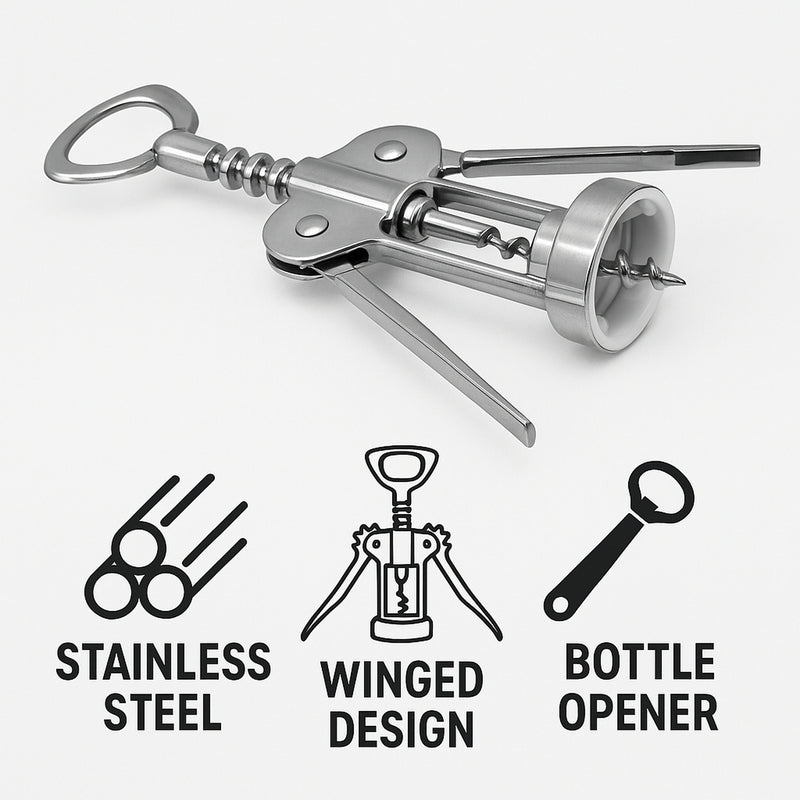 BAR BUTLER HEAVY DUTY WING CORKSCREW