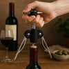 BAR BUTLER MERMAID WING CORKSCREW BOTTLE OPENER BLACK
