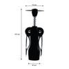 BAR BUTLER MERMAID WING CORKSCREW BOTTLE OPENER BLACK