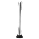 BAR BUTLER MUDDLER STAINLESS STEEL WITH BLACK NETTED HEAD, (220X40MM DIA)