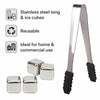 BAR BUTLER ICE CUBES WITH TONG STAINLESS STEEL 6 PIECE SET