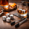 BAR BUTLER ICE CUBES WITH TONG STAINLESS STEEL 6 PIECE SET