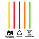 BAR BUTLER COLOURED PLASTIC STIRRERS 20PK, 165MM