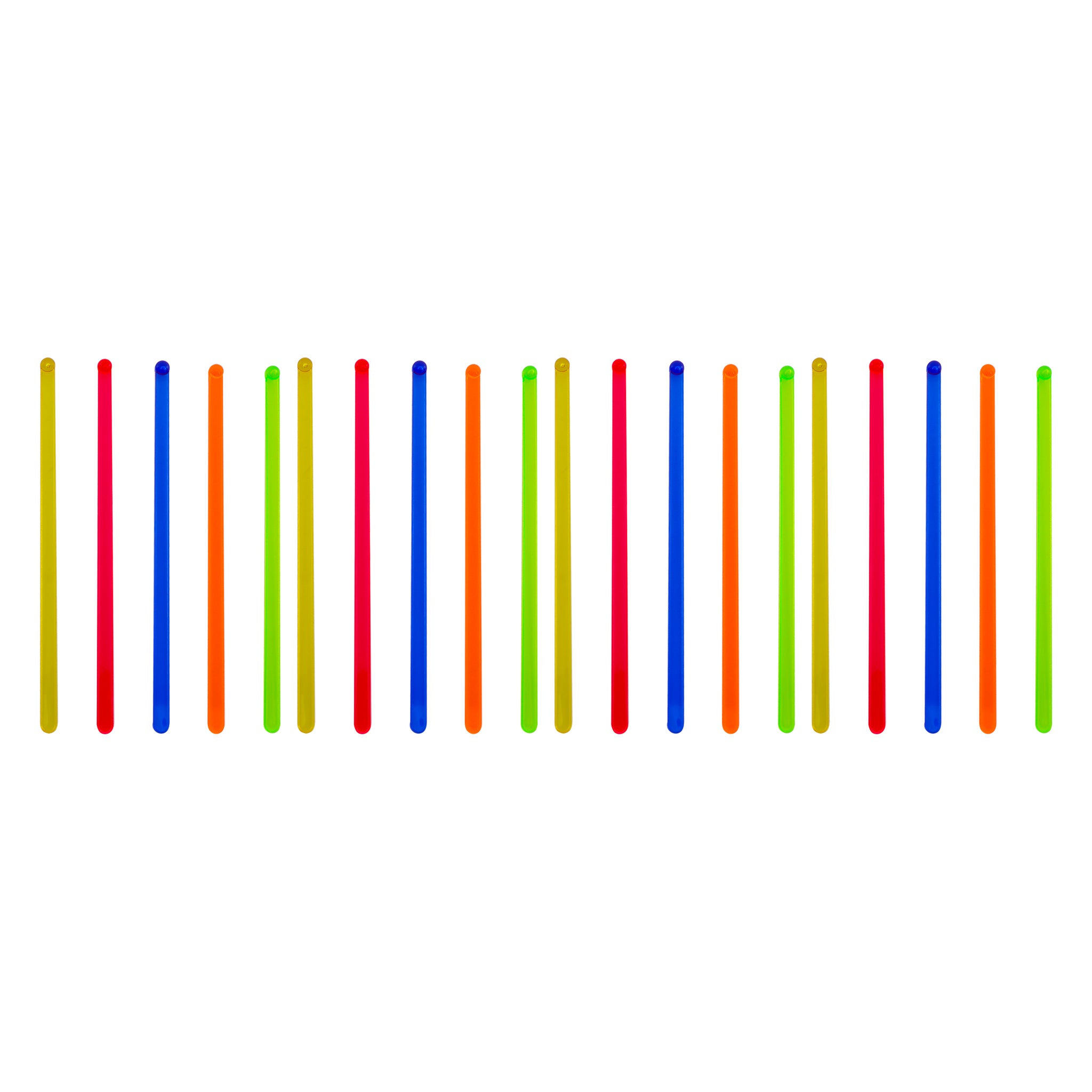 BAR BUTLER COLOURED PLASTIC STIRRERS 20PK, 165MM