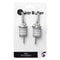 BAR BUTLER FREE FLOW POURER WITH CAP STAINLESS STEEL 2 PACK, (25MM DIAX100MM)