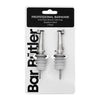 BAR BUTLER FREE FLOW POURER WITH CAP STAINLESS STEEL 2PK
