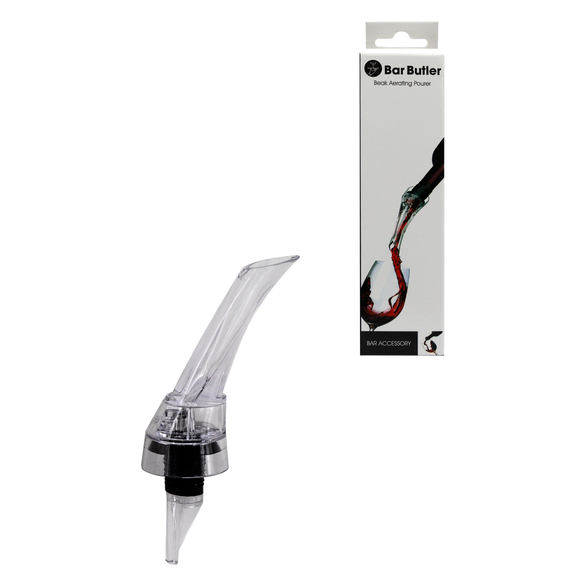 BAR BUTLER BEAK WINE AERATING POURER PS PLASTIC