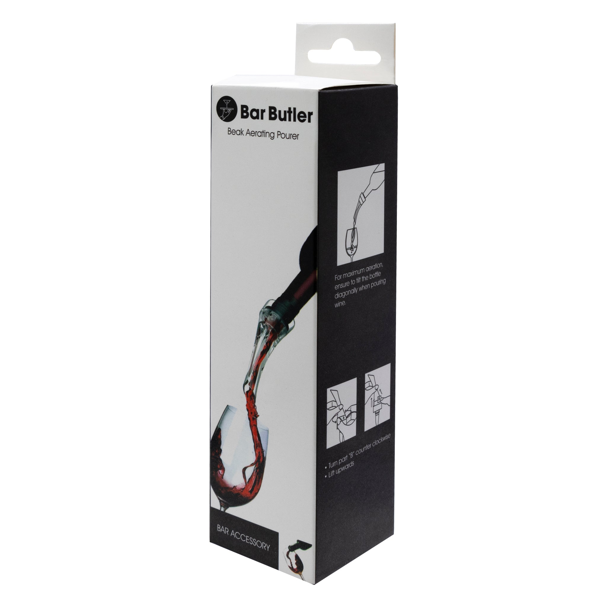 BAR BUTLER BEAK WINE AERATING POURER PS PLASTIC