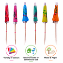 BAR BUTLER MULTI-COLOURED COCKTAIL UMBRELLAS 50PK, 100MM