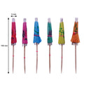 BAR BUTLER MULTI-COLOURED COCKTAIL UMBRELLAS 50 PIECES, (100MM)