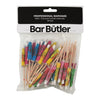 BAR BUTLER MULTI-COLOURED COCKTAIL UMBRELLAS 50PK, 100MM