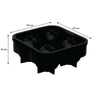 BAR BUTLER BLACK SILICONE 4 ICE SPHERE MOULD