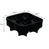BAR BUTLER BLACK SILICONE ICE BALL (4) MOULD, (125X130X50MM)