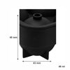 BAR BUTLER BLACK SILICONE 4 ICE SPHERE MOULD