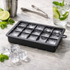 BAR BUTLER GREY SILICONE 15 ICE CUBES TRAY WITH COVER