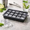 BAR BUTLER GREY SILICONE 15 ICE CUBES TRAY WITH COVER