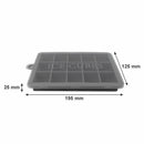 BAR BUTLER GREY SILICONE 15 ICE CUBES TRAY WITH COVER