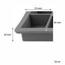 BAR BUTLER GREY SILICONE ICE CUBE (15) TRAY
