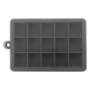 BAR BUTLER GREY SILICONE 15 ICE CUBES TRAY WITH COVER