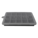 BAR BUTLER GREY SILICONE 15 ICE CUBES TRAY WITH COVER