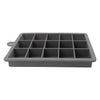BAR BUTLER GREY SILICONE 15 ICE CUBES TRAY WITH COVER