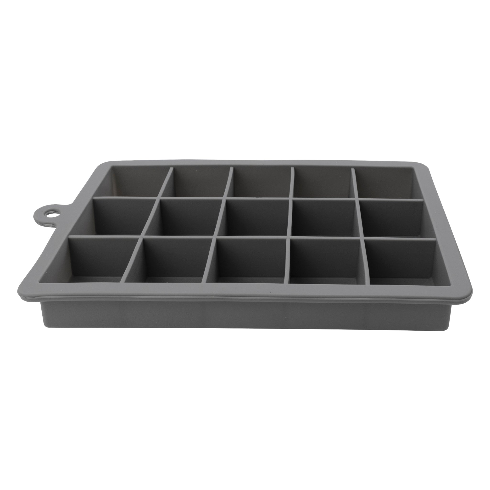 BAR BUTLER GREY SILICONE 15 ICE CUBES TRAY WITH COVER