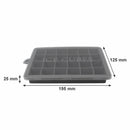 BAR BUTLER GREY SILICONE ICE CUBE (24) TRAY WITH LID, (195X125X25MM)