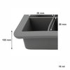 BAR BUTLER GREY SILICONE 24 ICE CUBES TRAY WITH COVER