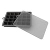 BAR BUTLER GREY SILICONE 24 ICE CUBES TRAY WITH COVER