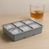BAR BUTLER GREY SILICONE 6 JUMBO ICE CUBES TRAY