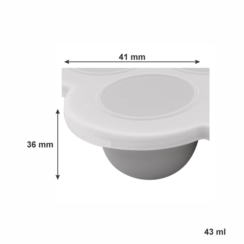 BAR BUTLER ICE/BABY FOOD SILICONE MOULD (10) WITH COVER GREY