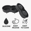BAR BUTLER GREY SILICONE 2 LARGE BALLS ICE MOULD