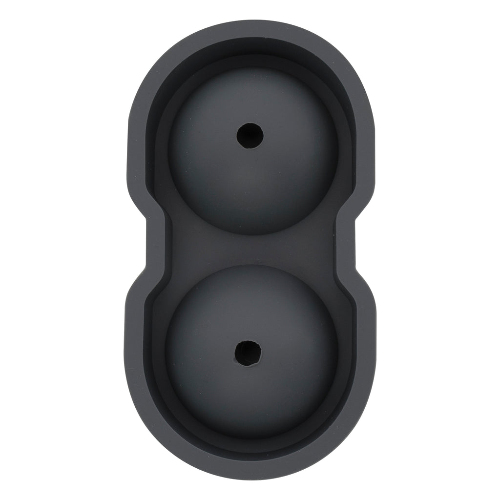 BAR BUTLER LARGE 2 BALL ICE MOULD GREY SILICONE,