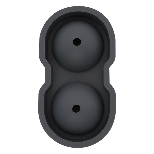 BAR BUTLER LARGE 2 BALL ICE MOULD GREY SILICONE,