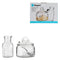 REGENT GLASS SUGAR BOWL 540ML & CREAMER 340ML WITH SPOON 3 PIECE SET, (120X115MM l 75MM DIAX140MM)