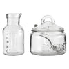 REGENT GLASS SUGAR BOWL 540ML & CREAMER 340ML WITH SPOON 3PCS SET