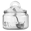 REGENT GLASS SUGAR BOWL 540ML & CREAMER 340ML WITH SPOON 3PCS SET