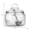REGENT GLASS SUGAR BOWL 540ML & CREAMER 340ML WITH SPOON 3PCS SET