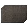 REGENT PLACE MATS WOVEN PVC NEW CAMEL/BLACK 4PK ROLL, 300X450MM